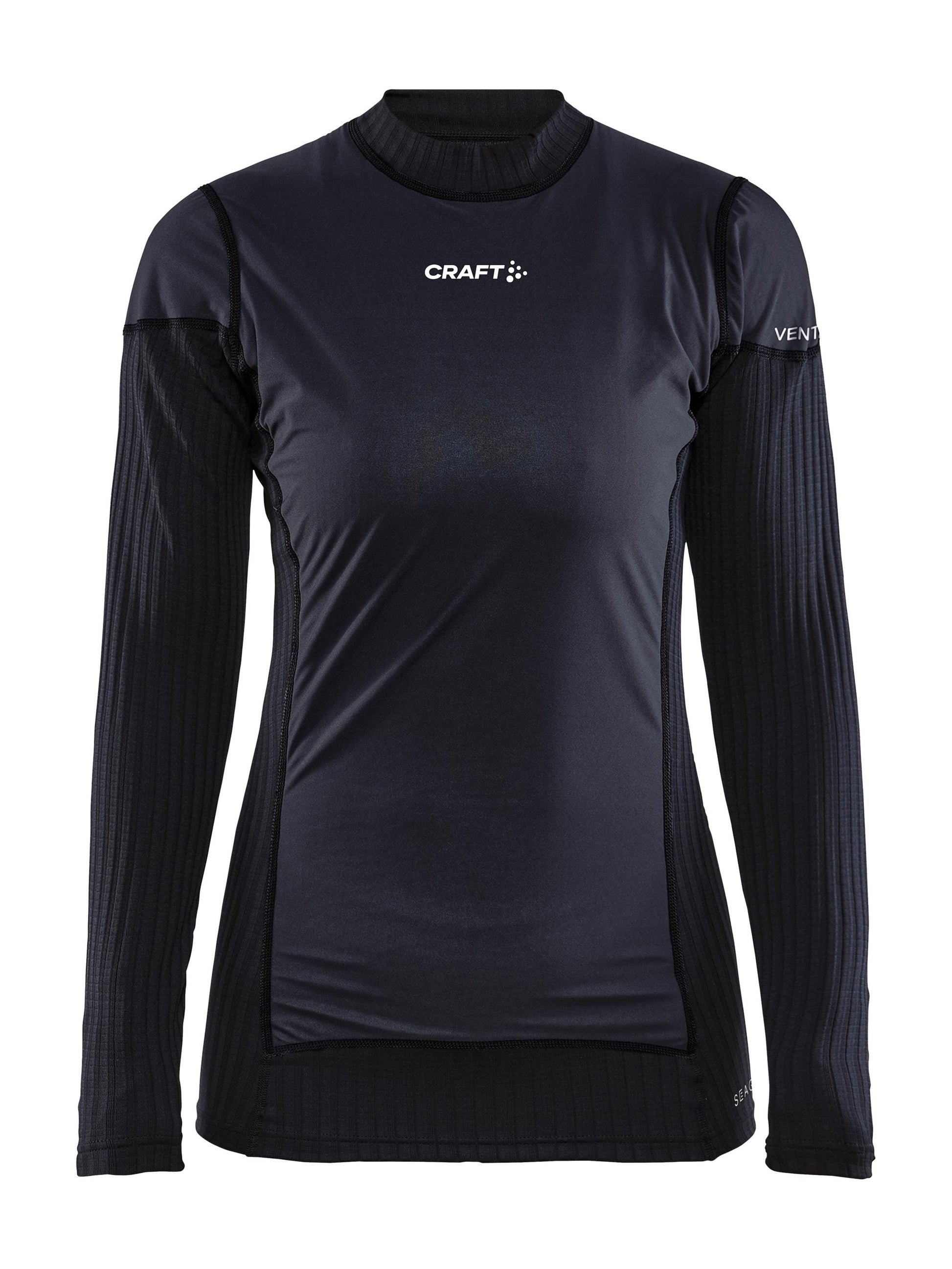 WOMEN'S ACTIVE EXTREME X WIND BASELAYER - Black/Granite Craft Sportswear NA