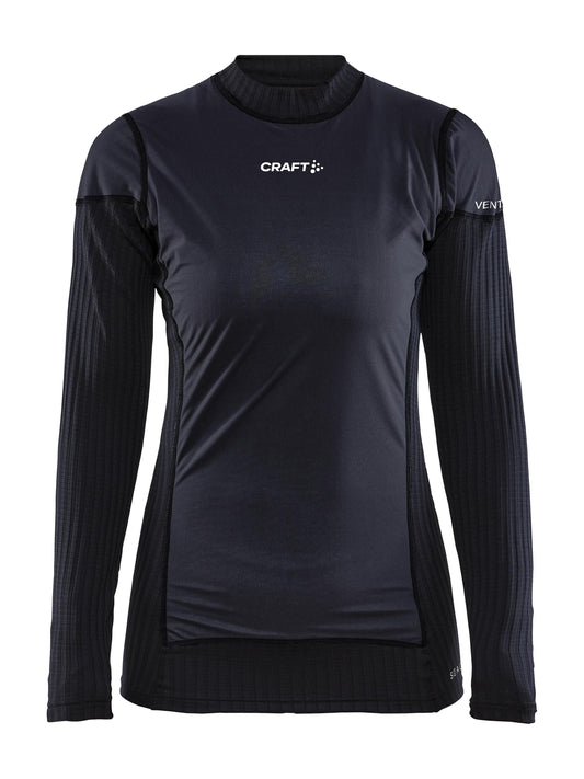 WOMEN'S ACTIVE EXTREME X WIND BASELAYER - Black/Granite Craft Sportswear NA