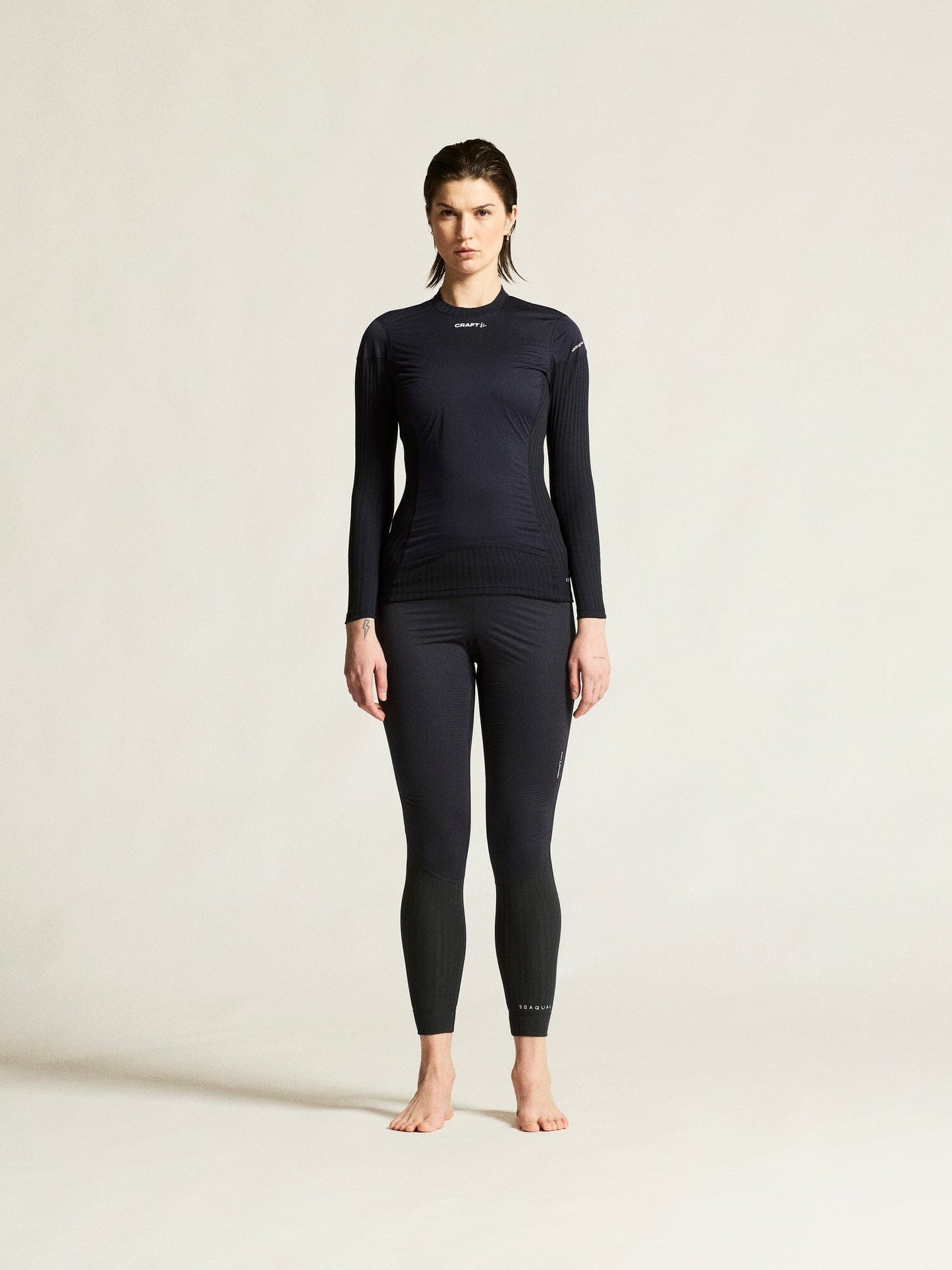 Women's Active Extreme X Wind Baselayer - Black/Granite Women's Baselayer Craft Sportswear NA