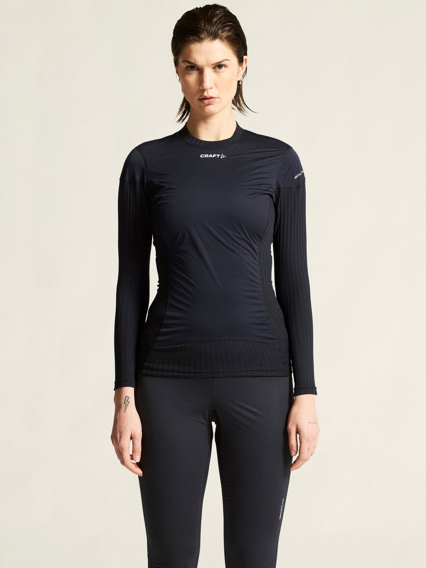 Women's Active Extreme X Wind Baselayer - Black/Granite Women's Baselayer Craft Sportswear NA