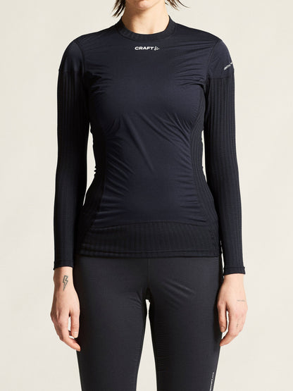 Women's Active Extreme X Wind Baselayer - Black/Granite Women's Baselayer Craft Sportswear NA