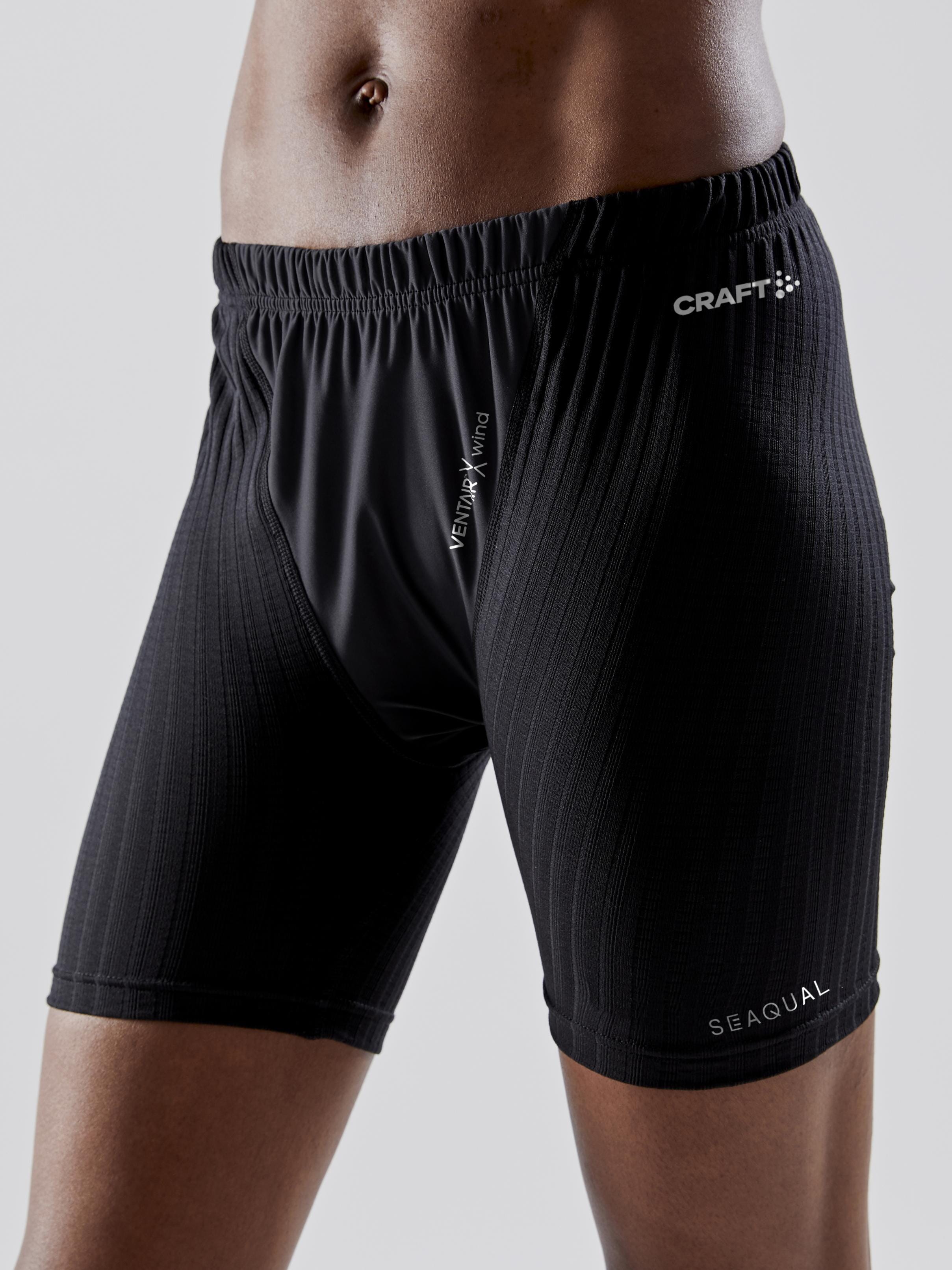 Women's Active Extreme X Wind Boxer Baselayer - Black/Granite
