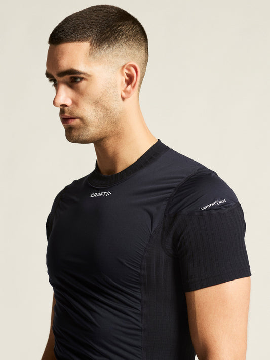 Men's Active Extreme X Wind SS - Black/Granite Men's Tops, T's, and Tanks Craft Sportswear NA