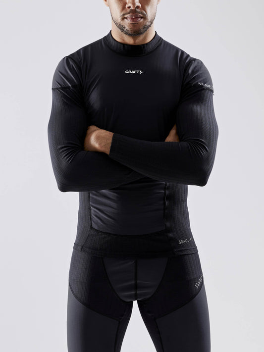 MEN'S ACTIVE EXTREME X WIND BASELAYER - Black/Granite Craft Sportswear NA
