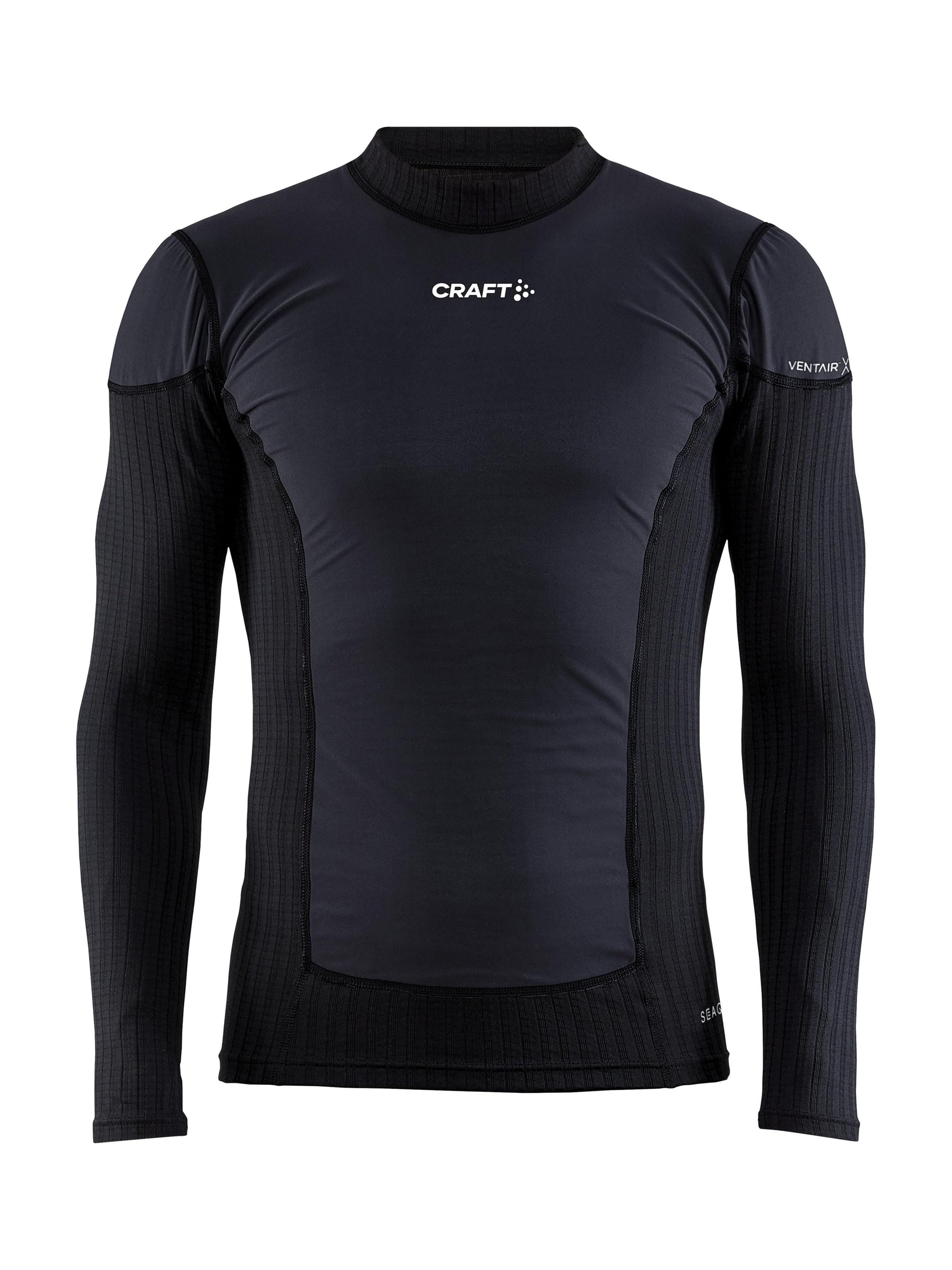 MEN'S ACTIVE EXTREME X WIND BASELAYER - Black/Granite Craft Sportswear NA