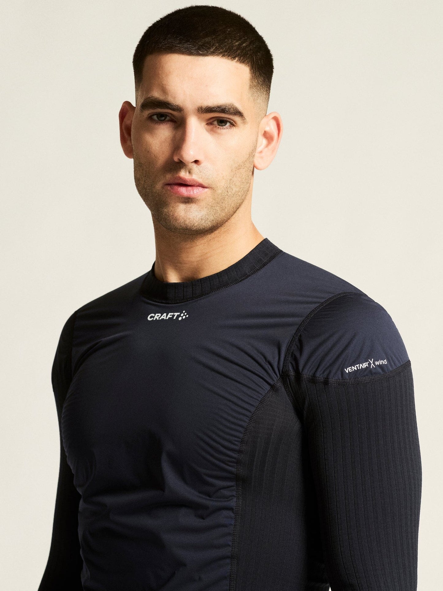 Men's Active Extreme X Wind Baselayer - Black/Granite Men's Baselayer Craft Sportswear NA