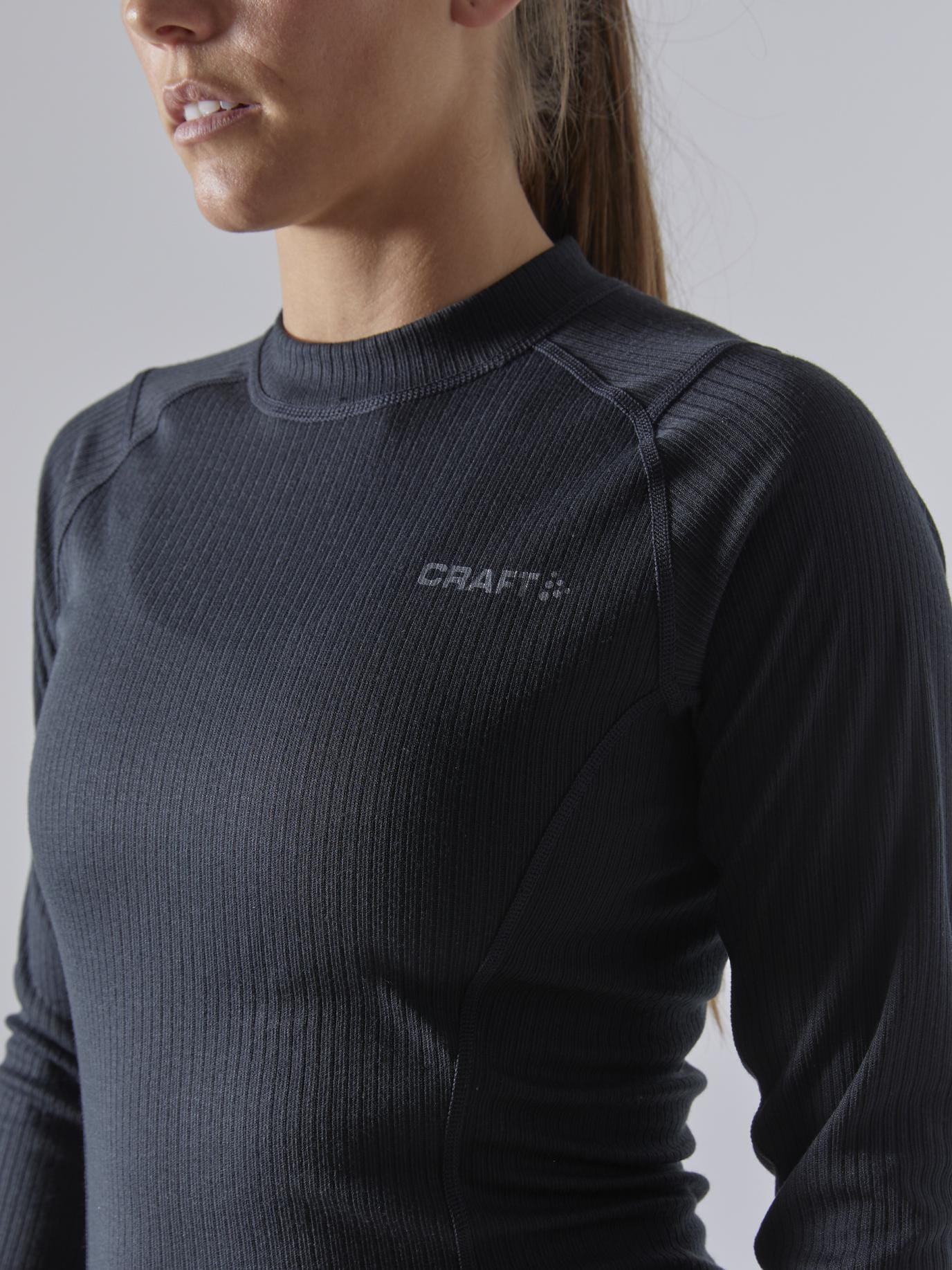 WOMEN'S CORE DRY BASELAYER SET - Black Craft Sportswear NA