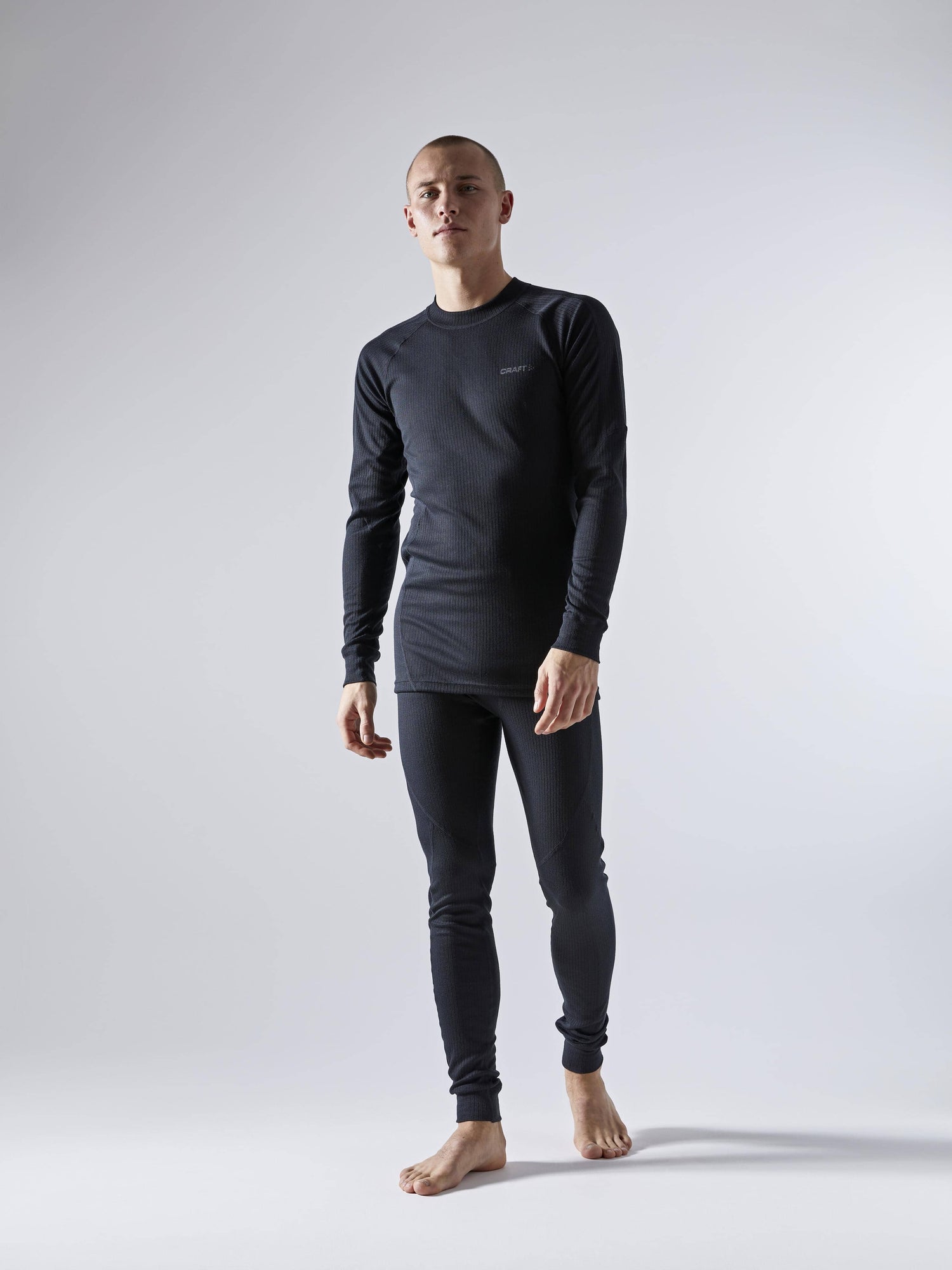 MEN'S CORE DRY BASELAYER SET - Black Craft Sportswear NA