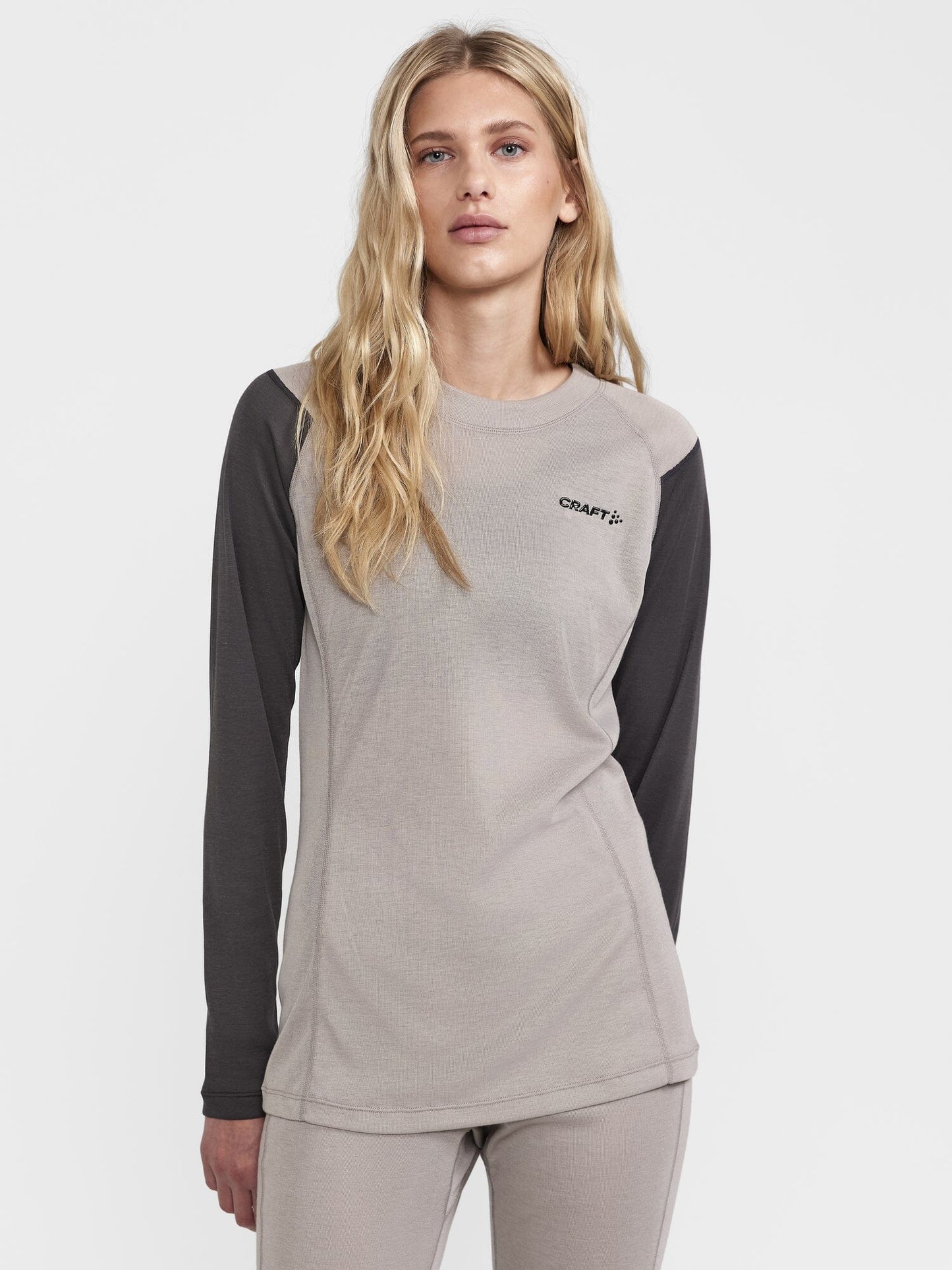 Women's Core Warm Baselayer Set - Clay/Granite Women's Baselayer Craft Sportswear NA