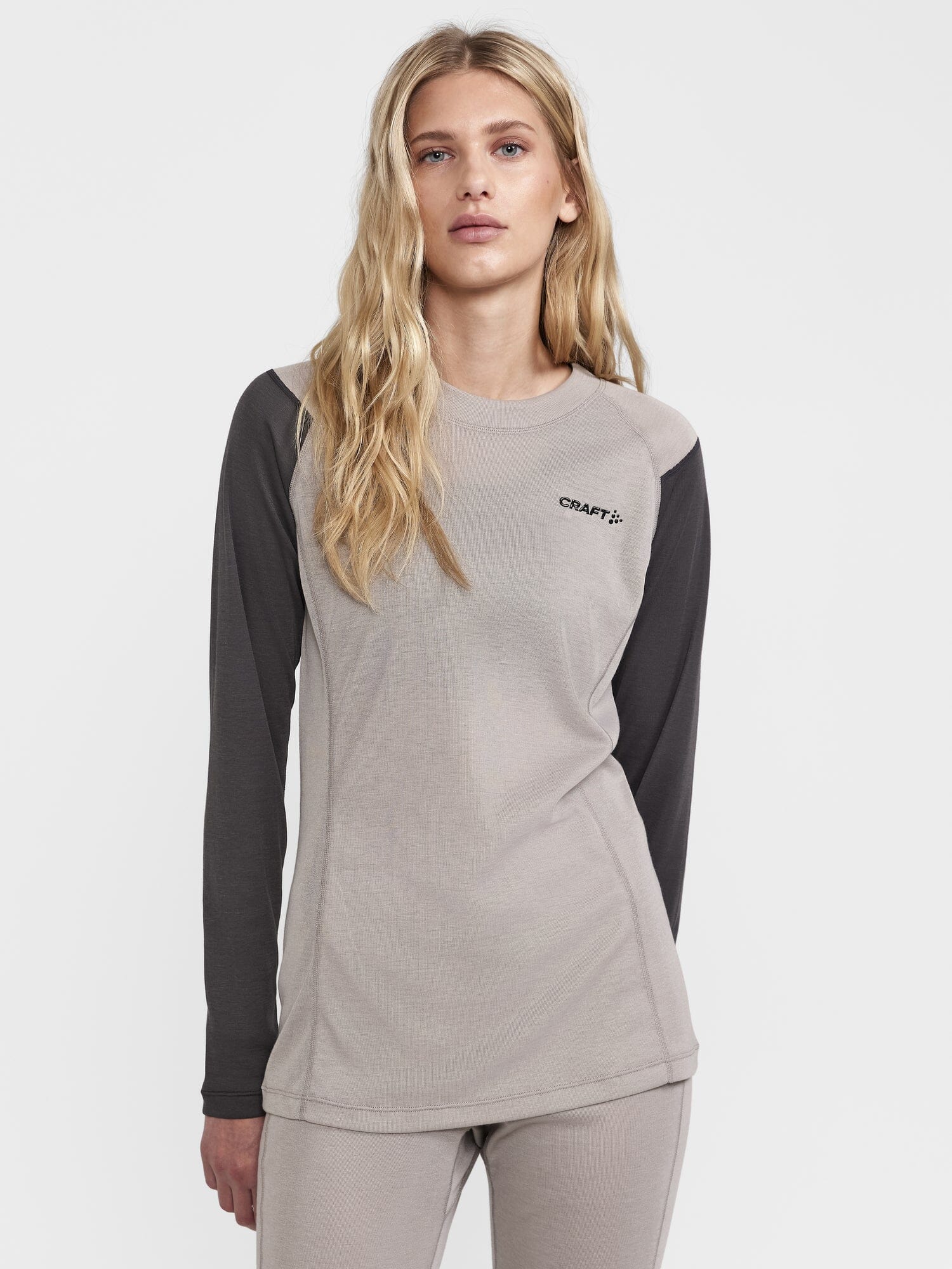 Women's Core Warm Baselayer Set - Clay/Granite Women's Baselayer Craft Sportswear NA