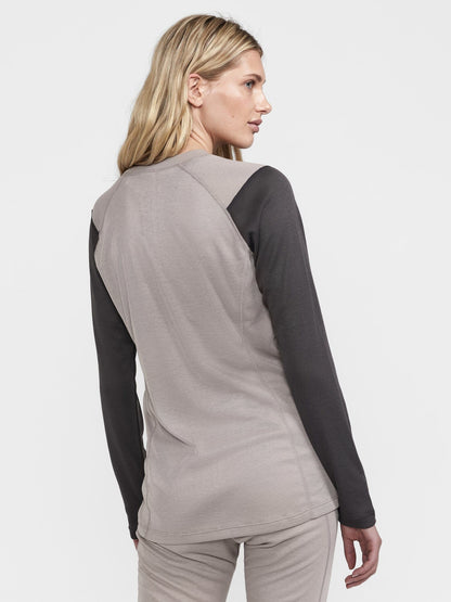Women's Core Warm Baselayer Set - Clay/Granite Women's Baselayer Craft Sportswear NA