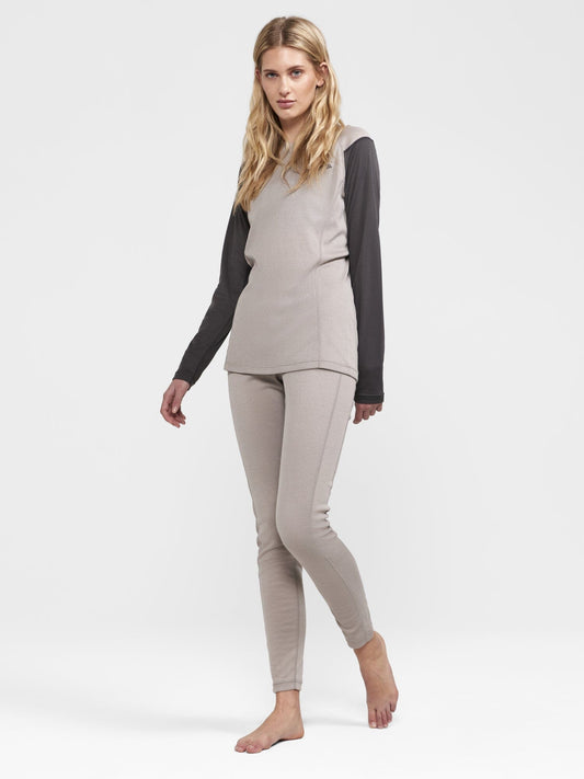 Women's Core Warm Baselayer Set - Clay/Granite Women's Baselayer Craft Sportswear NA