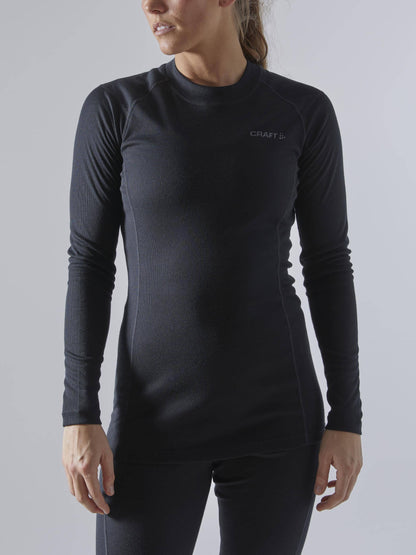 WOMEN'S CORE WARM BASELAYER SET - Black Craft Sportswear NA