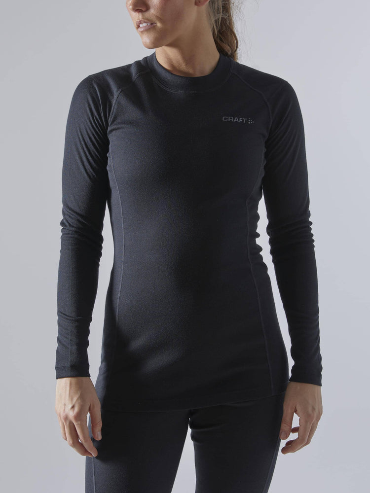 WOMEN'S CORE WARM BASELAYER SET - Black Craft Sportswear NA