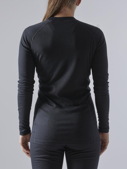 WOMEN'S CORE WARM BASELAYER SET - Black Craft Sportswear NA