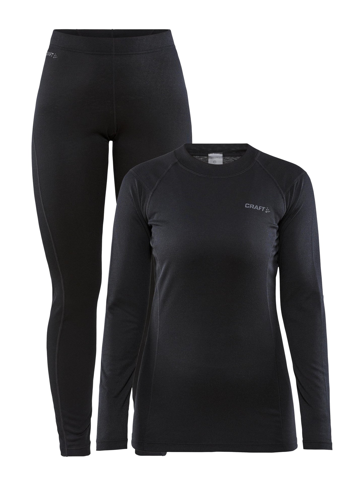 WOMEN'S CORE WARM BASELAYER SET - Black Craft Sportswear NA