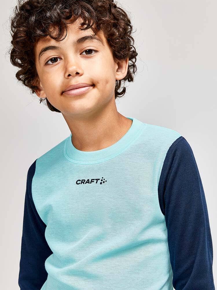 KIDS CORE WARM BASELAYER SET - BLAZE-AREA Craft Sportswear NA