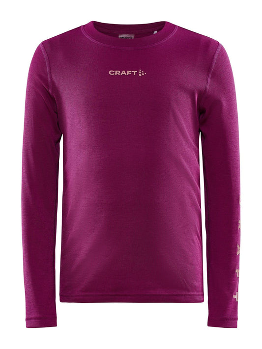 KIDS CORE WARM BASELAYER SET - ROXO-CORAL Craft Sportswear NA