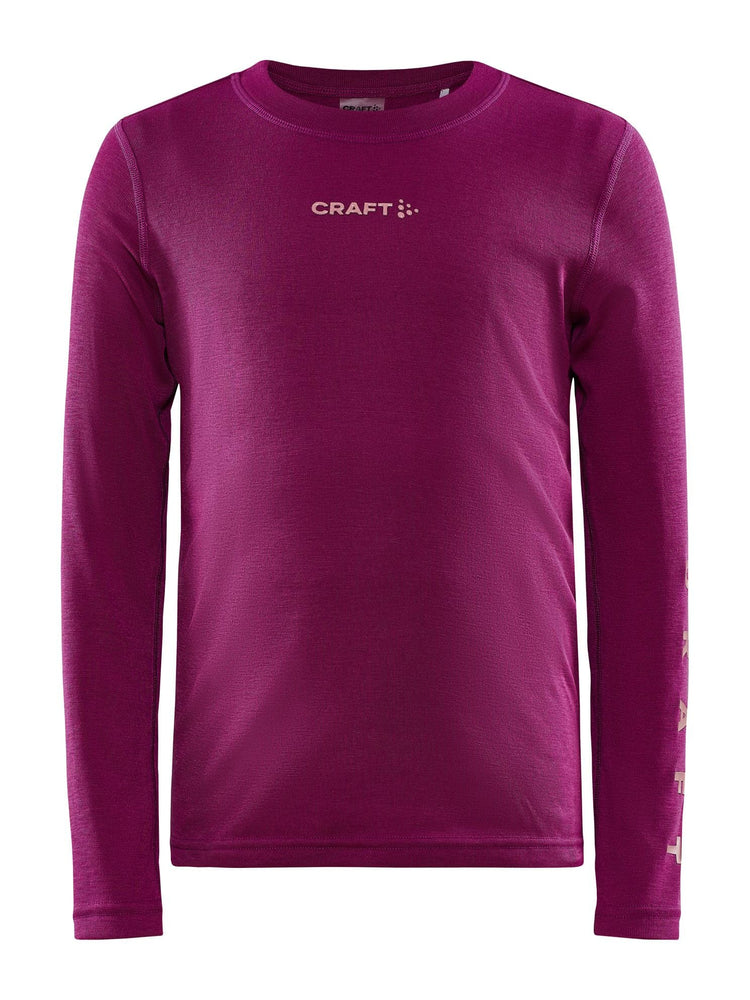 KIDS CORE WARM BASELAYER SET - ROXO-CORAL Craft Sportswear NA