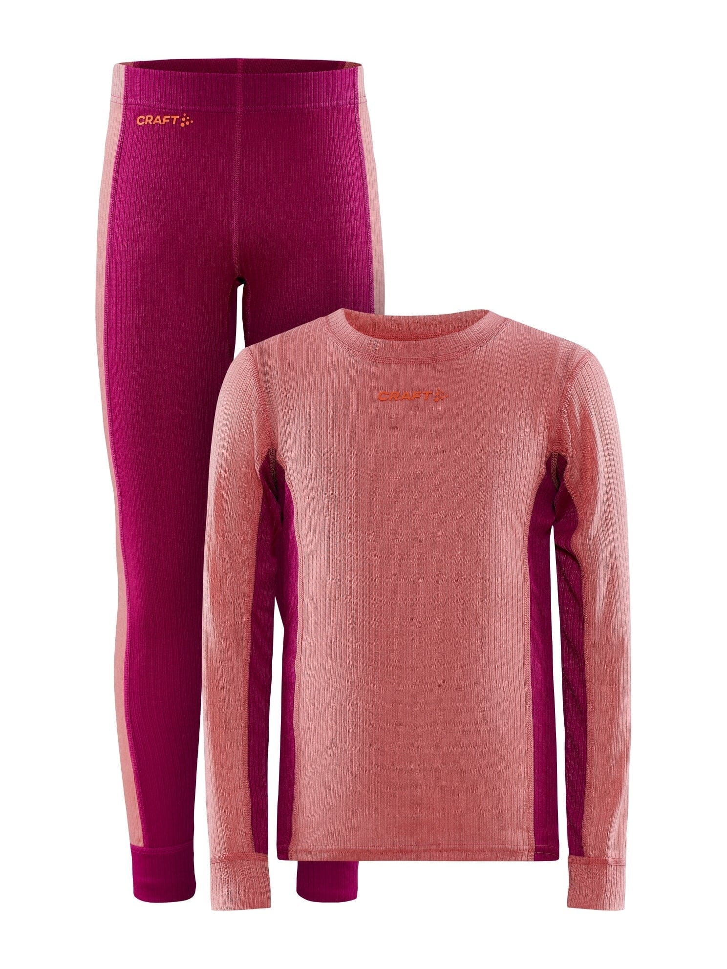 KIDS CORE DRY BASELAYER SET - CORAL-ROXO Craft Sportswear NA