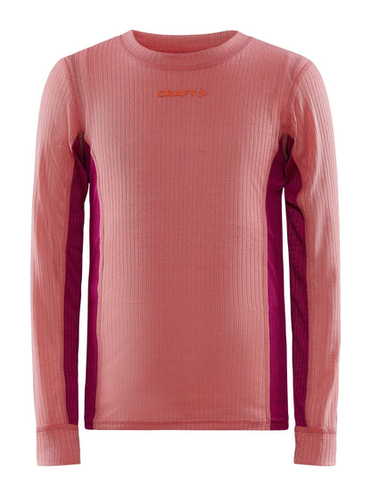 KIDS CORE DRY BASELAYER SET - CORAL-ROXO Craft Sportswear NA