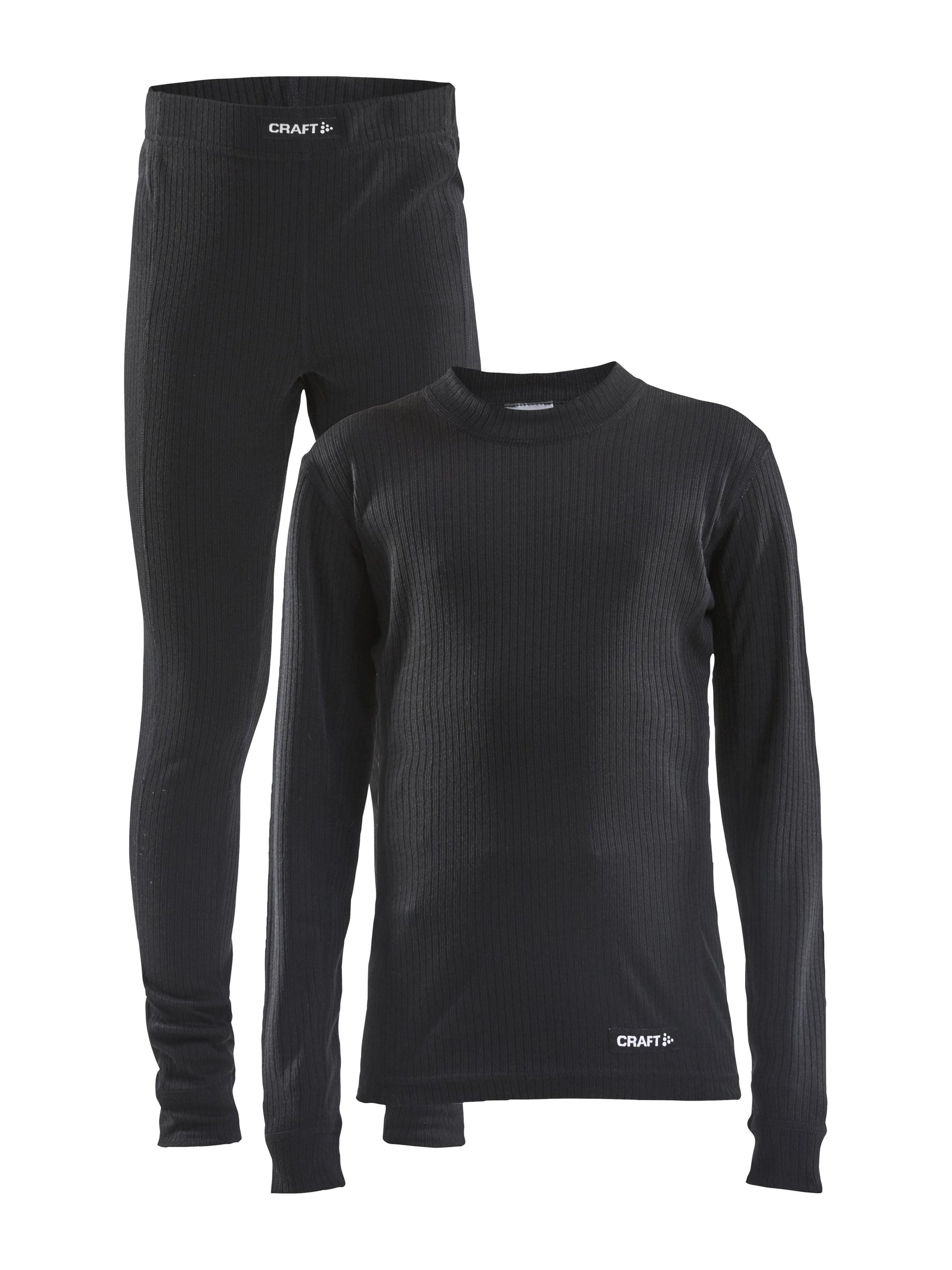 KIDS CORE DRY BASELAYER SET - Black Craft Sportswear NA