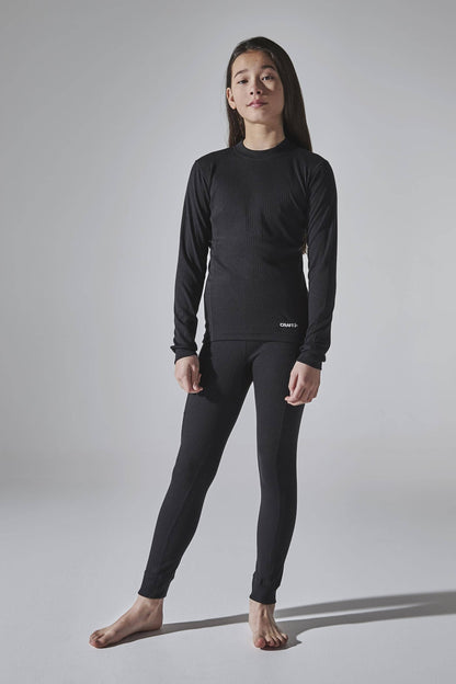 KIDS CORE DRY BASELAYER SET - Black Craft Sportswear NA