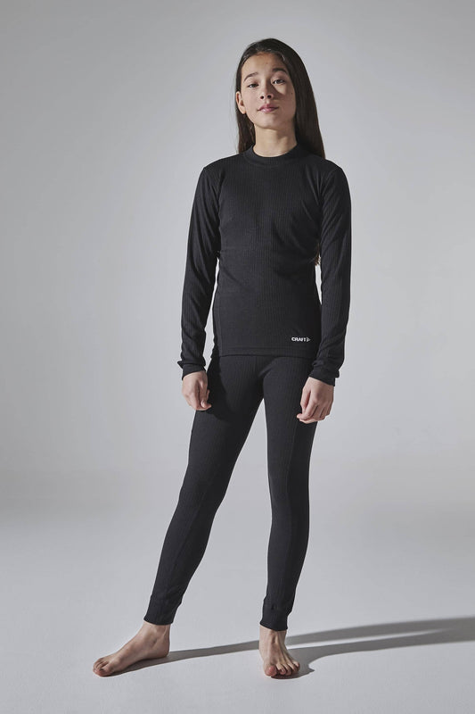 KIDS CORE DRY BASELAYER SET - Black Craft Sportswear NA