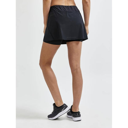 WOMEN'S PRO HYPERVENT 2IN1 RUNNING SKIRT - Black Craft Sportswear NA