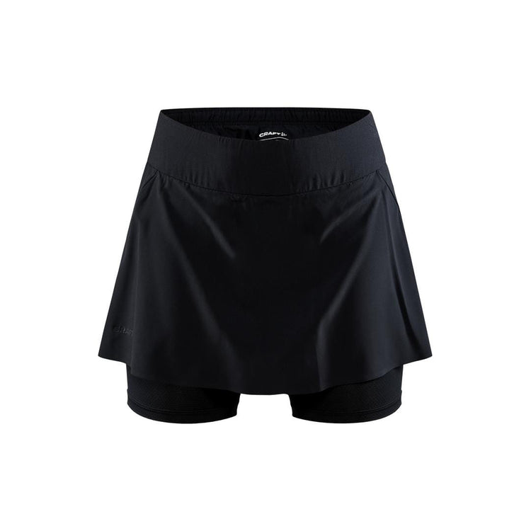 WOMEN'S PRO HYPERVENT 2IN1 RUNNING SKIRT - Black Craft Sportswear NA