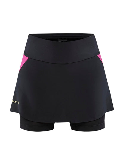 WOMEN'S PRO HYPERVENT 2IN1 RUNNING SKIRT - BLACK-ROXO Craft Sportswear NA