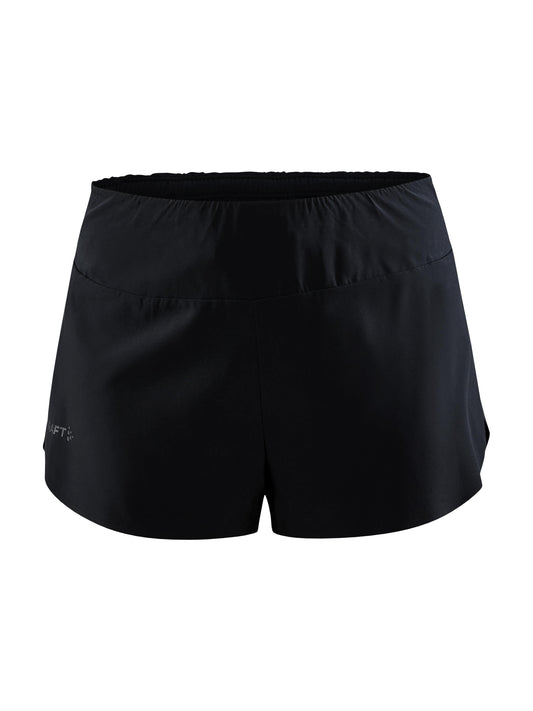 WOMEN'S PRO HYPERVENT RUNNING SPLIT SHORTS - Black Craft Sportswear NA