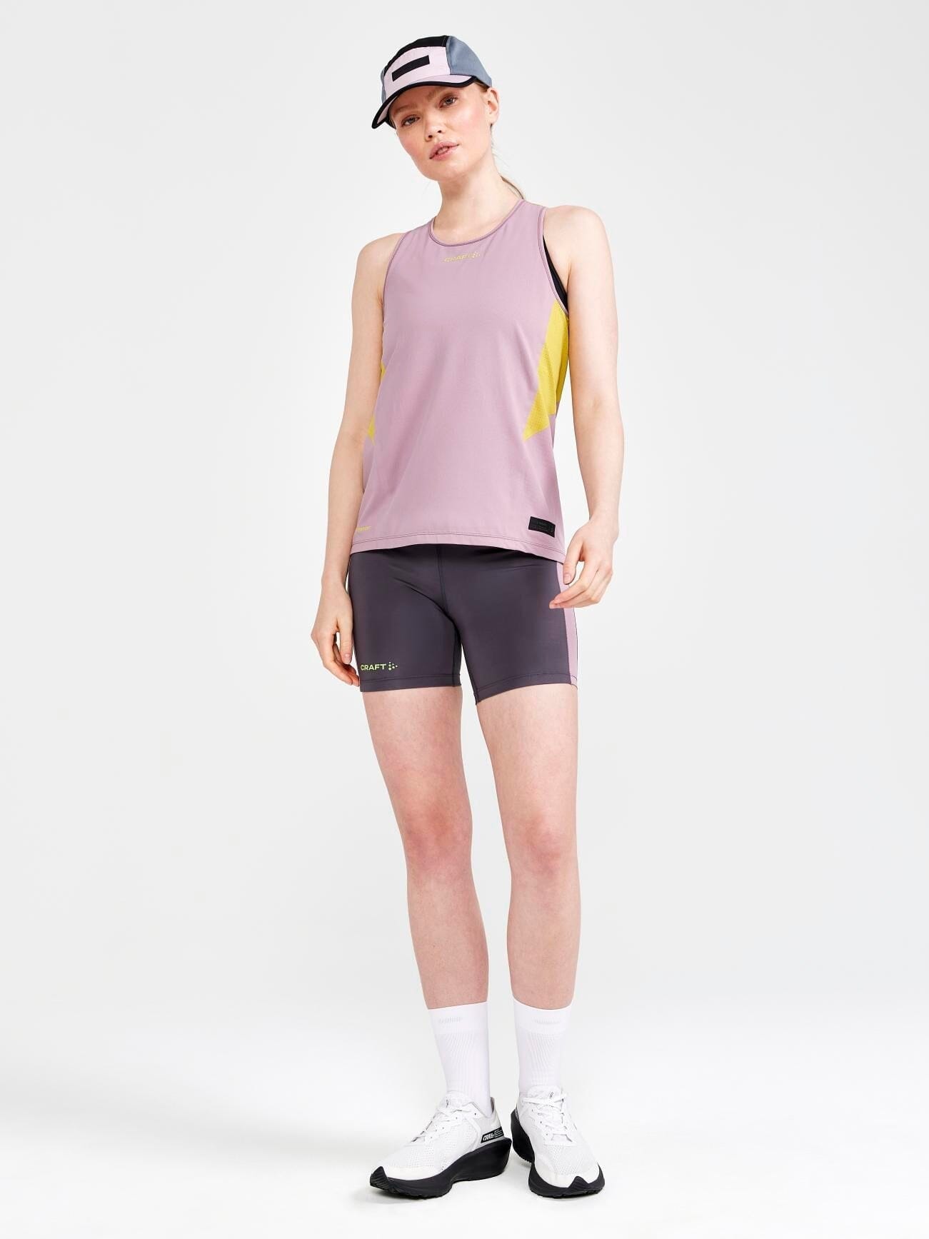 WOMEN'S PRO HYPERVENT RUNNING SHORT TIGHTS - GRANITE-GERBERA Craft Sportswear NA