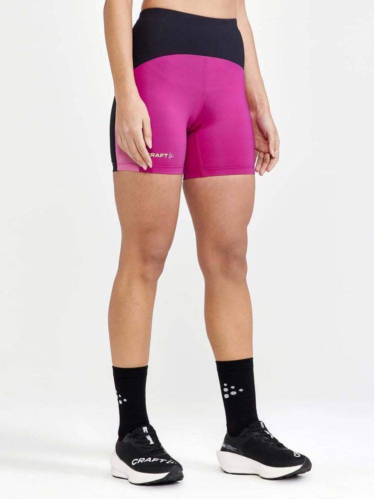 WOMEN'S PRO HYPERVENT RUNNING SHORT TIGHTS - BLACK-ROXO Craft Sportswear NA