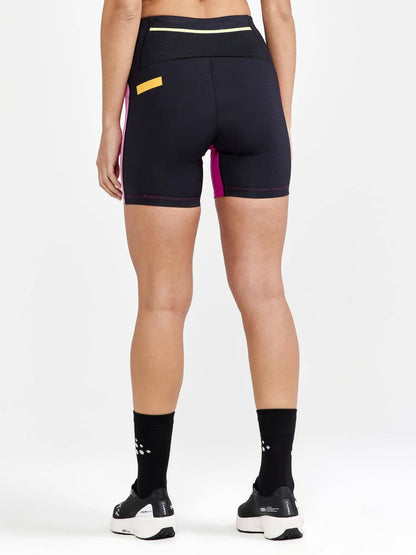 WOMEN'S PRO HYPERVENT RUNNING SHORT TIGHTS - BLACK-ROXO Craft Sportswear NA