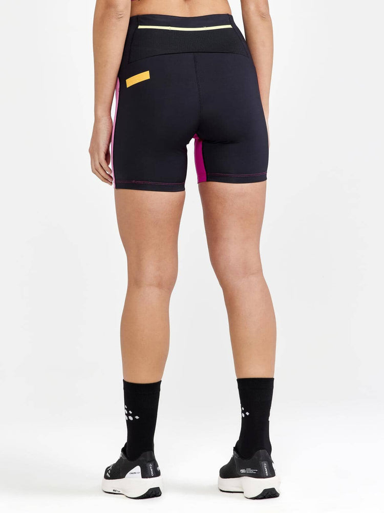 WOMEN'S PRO HYPERVENT RUNNING SHORT TIGHTS - BLACK-ROXO Craft Sportswear NA