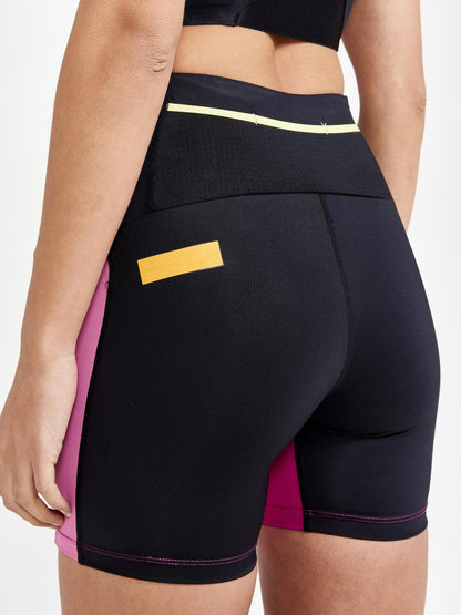 WOMEN'S PRO HYPERVENT RUNNING SHORT TIGHTS - BLACK-ROXO Craft Sportswear NA