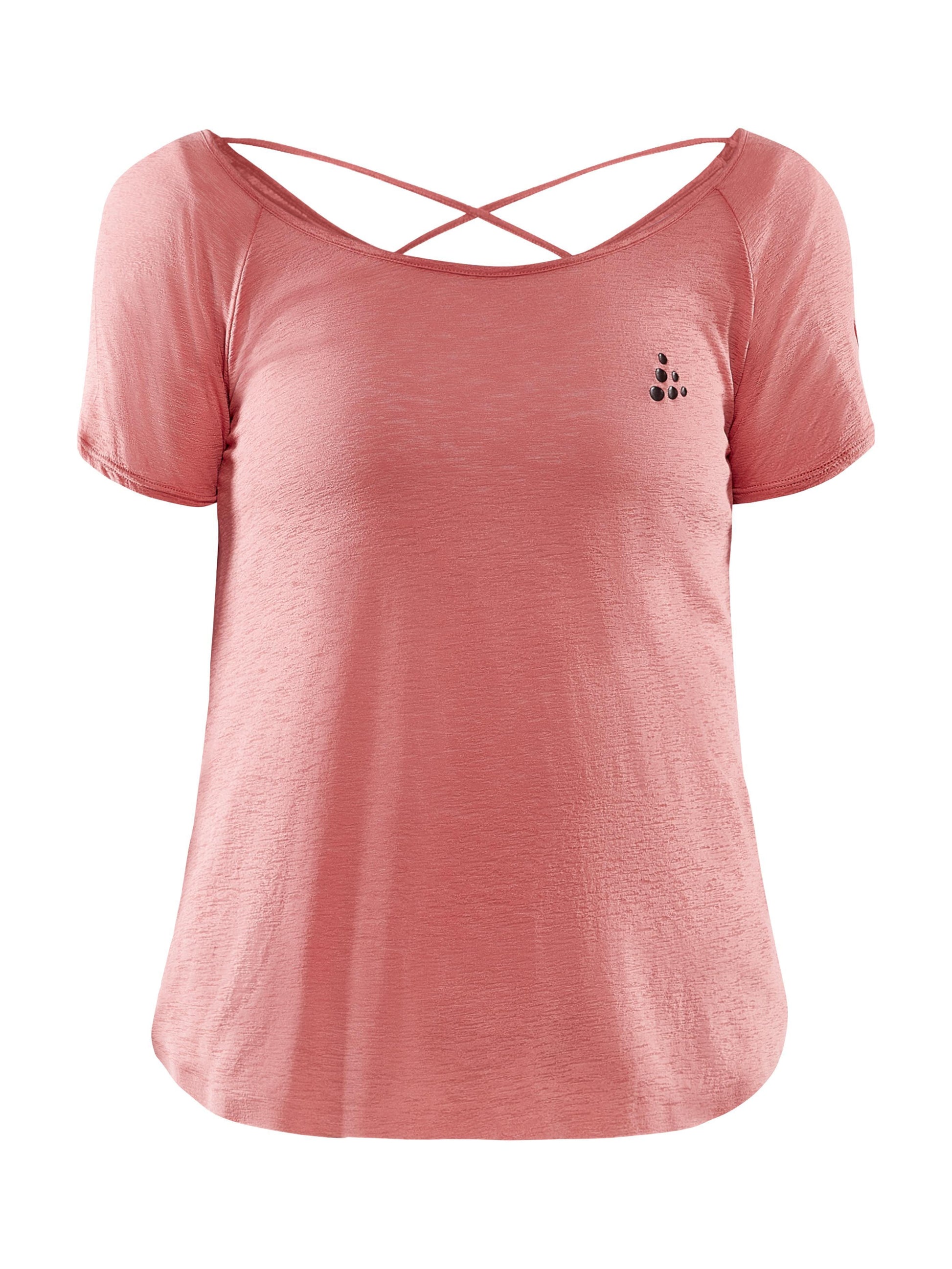 Women's CORE Charge Cross Back Tee - CORAL Craft Sportswear NA