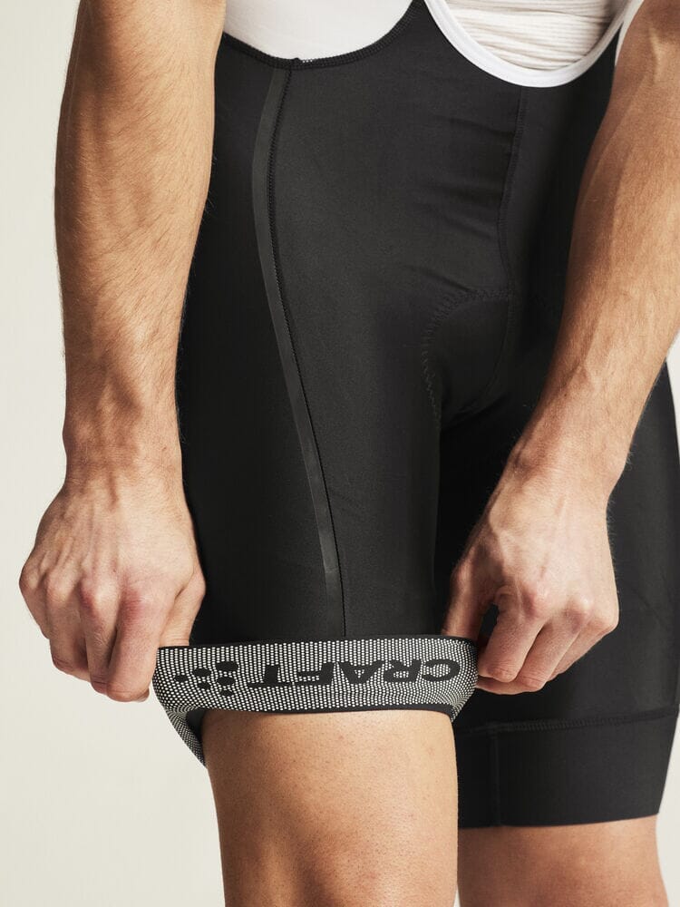 Men's ADV Endur Cycling Bib Shorts - Black/White Craft Sportswear NA