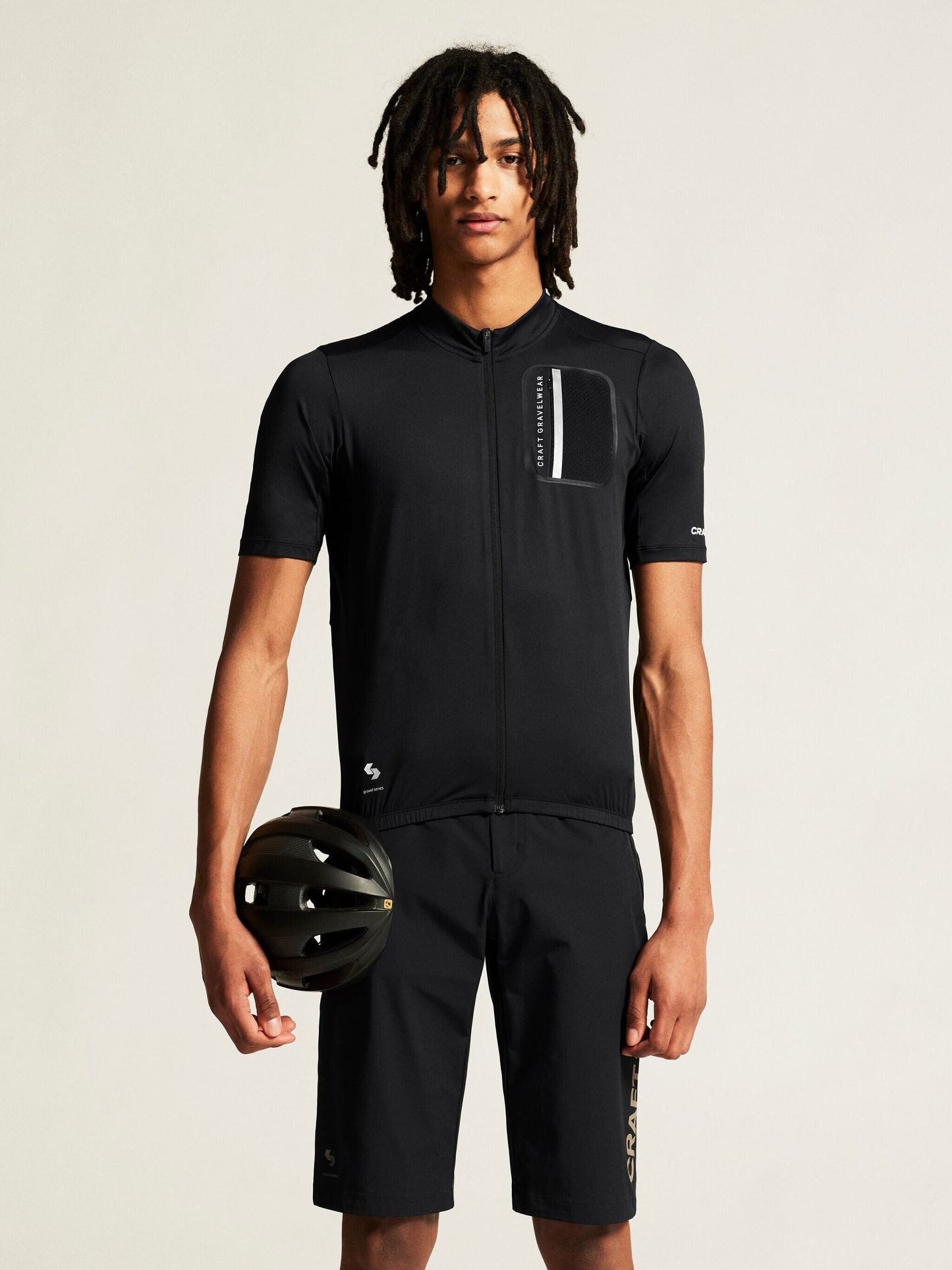 Men's ADV Gravel Cycling Jersey - Black Men's Tops, T's, and Tanks Craft Sportswear NA