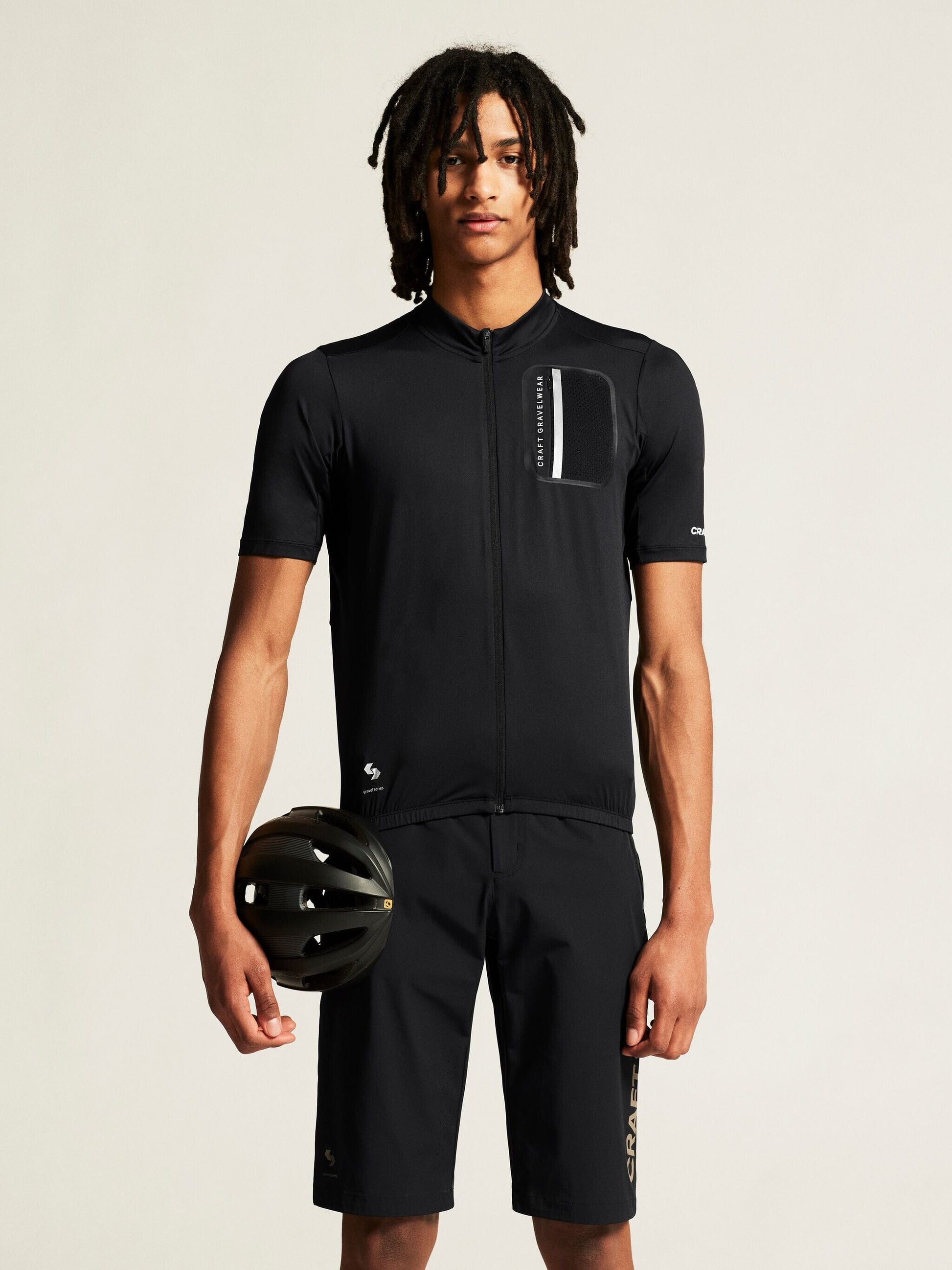 Men's ADV Gravel Cycling Jersey - Black Men's Tops, T's, and Tanks Craft Sportswear NA