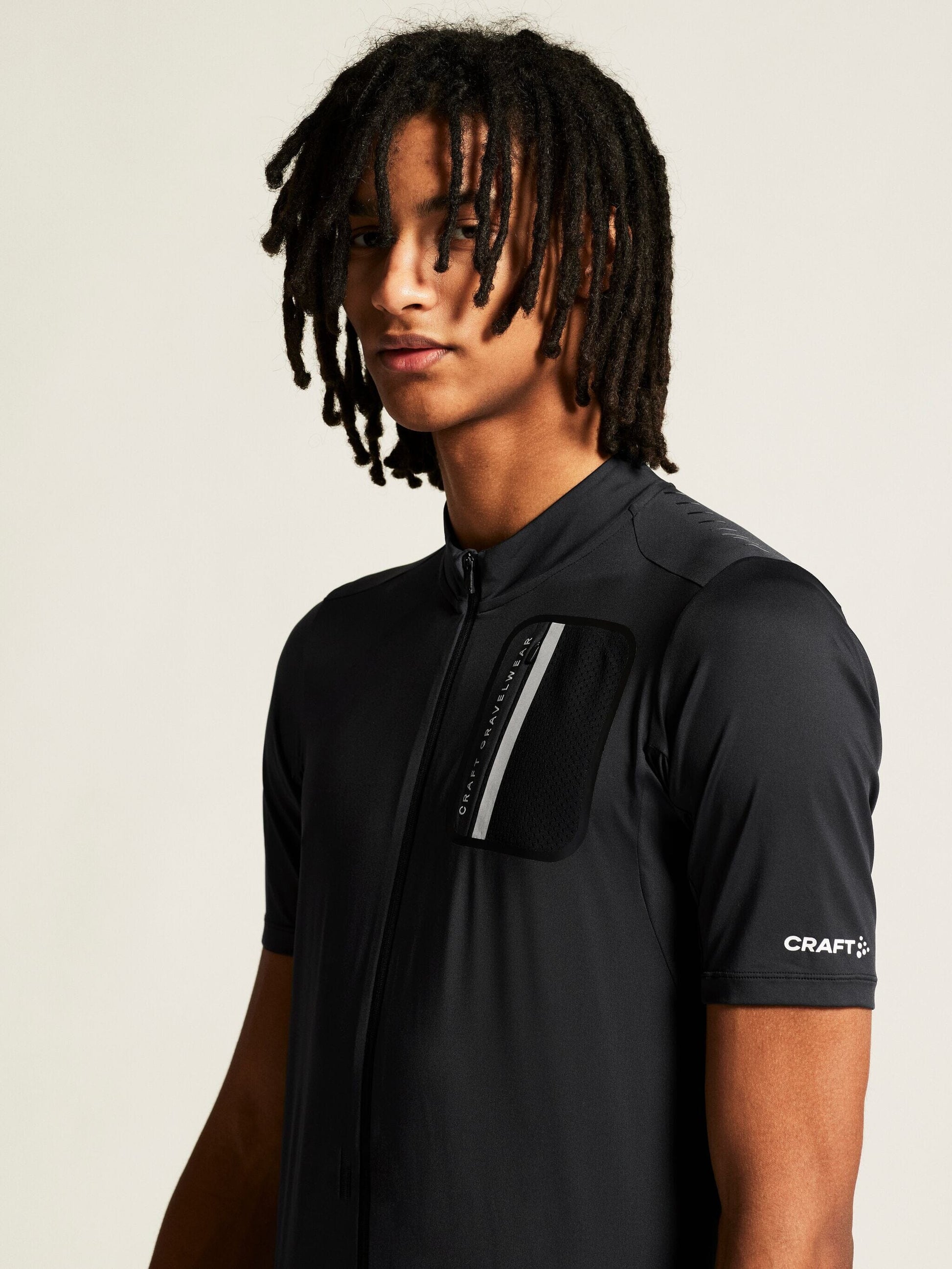 Men's ADV Gravel Cycling Jersey - Black Men's Tops, T's, and Tanks Craft Sportswear NA