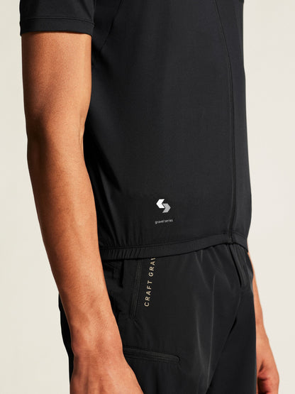Men's ADV Gravel Cycling Jersey - Black Men's Tops, T's, and Tanks Craft Sportswear NA