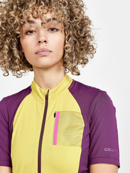 WOMEN'S ADV OFFROAD JERSEY - WILD ROSE Craft Sportswear NA