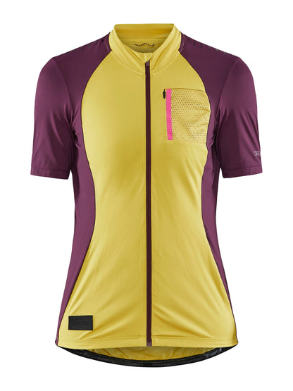 WOMEN'S ADV OFFROAD JERSEY - CRESS-BURGUNDY Craft Sportswear NA