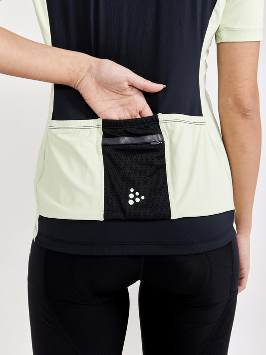 WOMEN'S ADV OFFROAD JERSEY - BLACK-CELADON Craft Sportswear NA