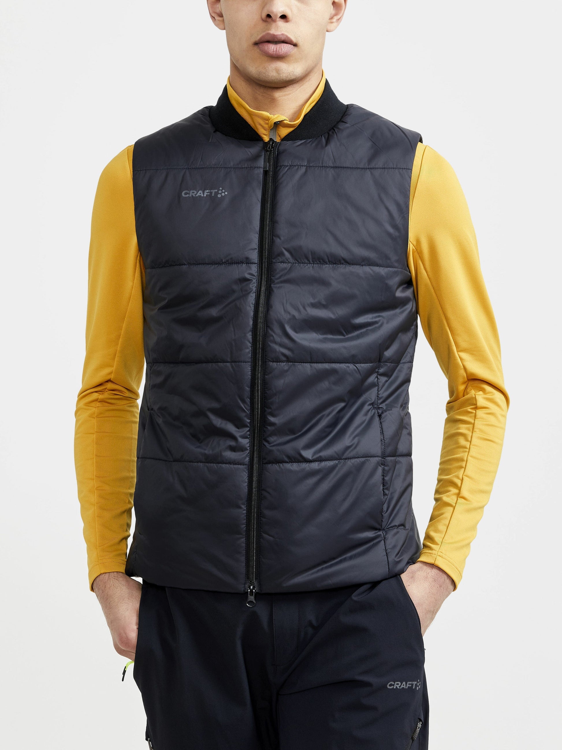 MEN'S CORE LIGHT PADDED VEST - Black Craft Sportswear NA