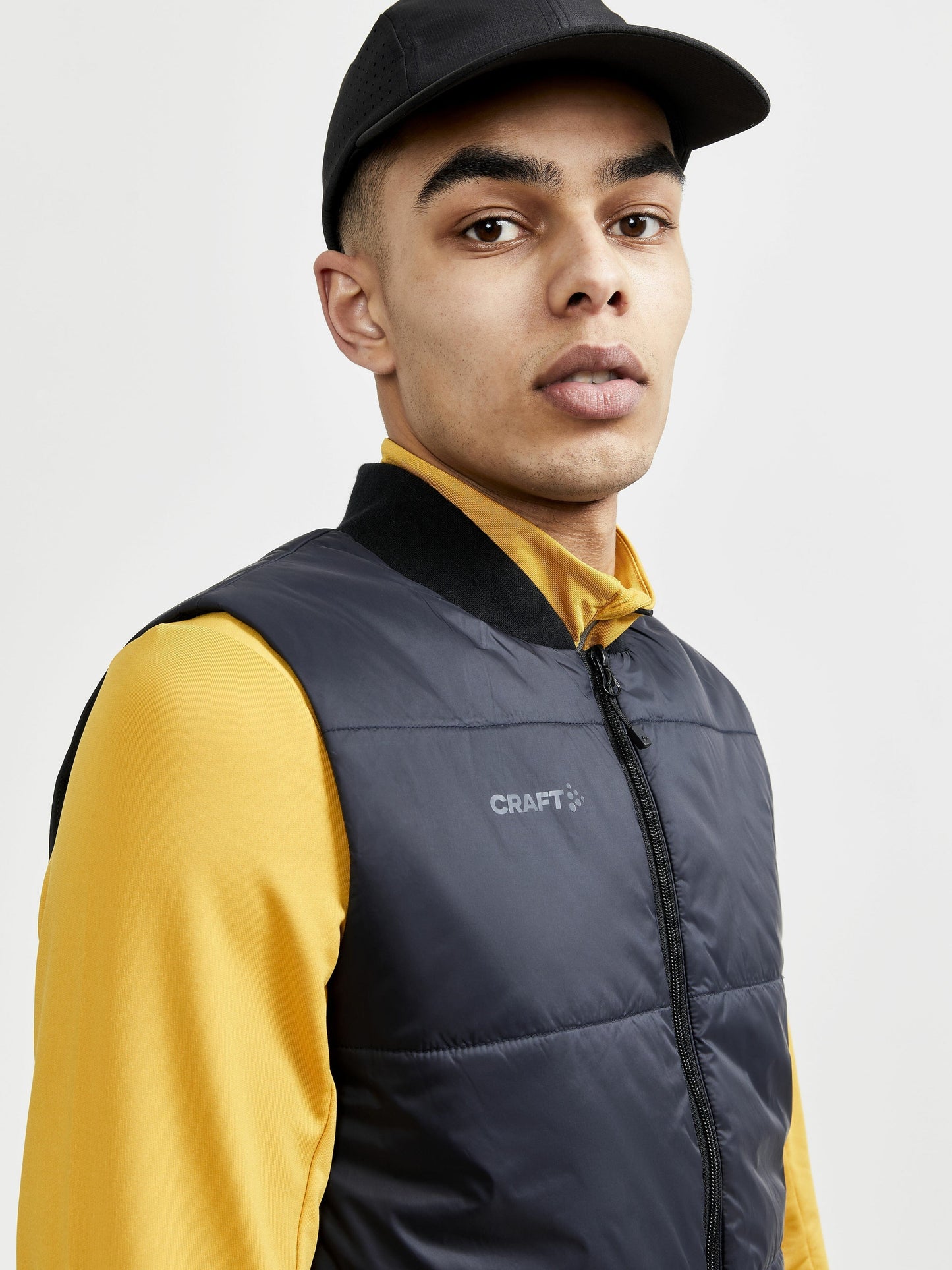 MEN'S CORE LIGHT PADDED VEST - Black Craft Sportswear NA
