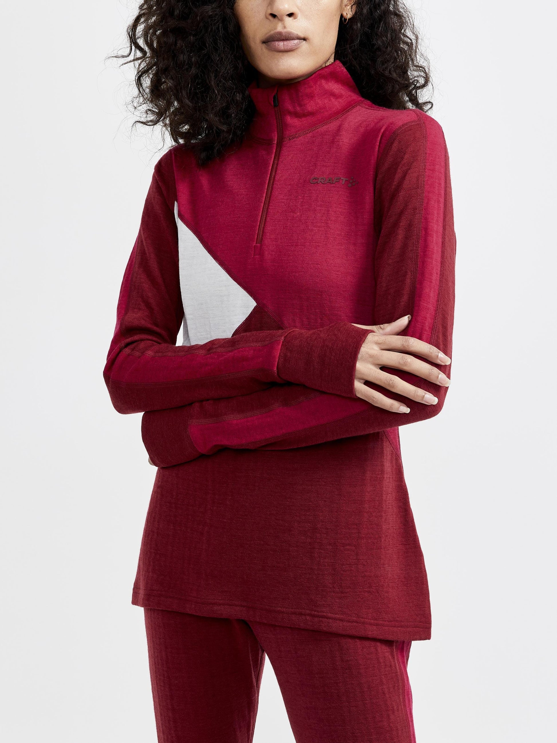 Women's ADV Nordic Wool Baselayer - RHUBARB-MACHINE Craft Sportswear NA