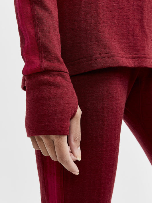 Women's ADV Nordic Wool Baselayer - RHUBARB-MACHINE Craft Sportswear NA